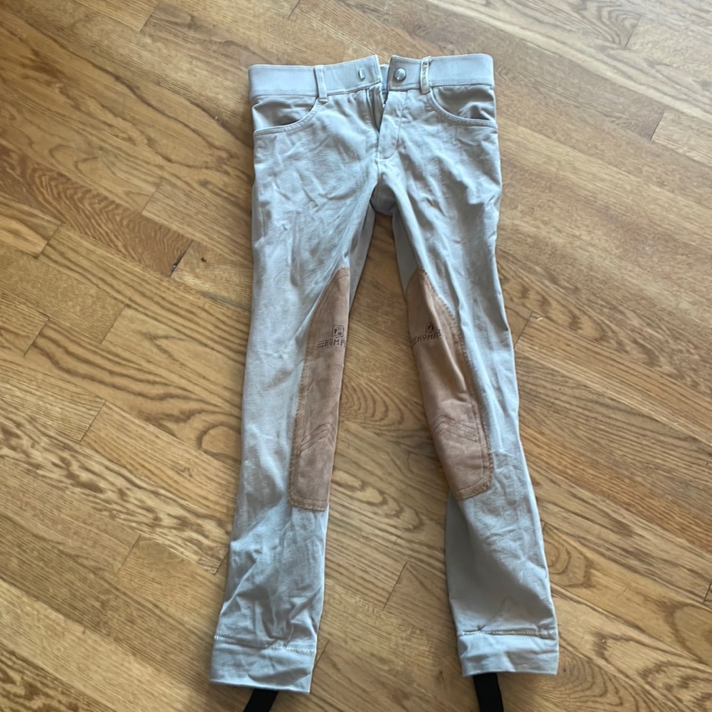 Girls size 10 tan Romph equestrian riding pants/ trousers